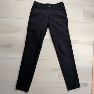 Lululemon Commission Pant Mens 28x30 Slim Warpstreme Black Golf Stretch M5975S